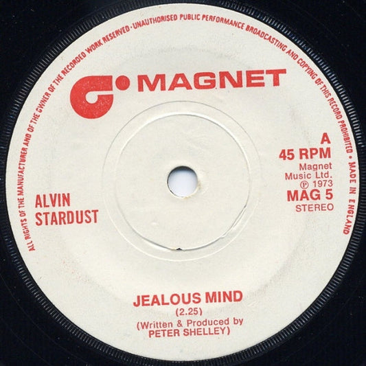 Alvin Stardust – Jealous Mind (VG+/Generic)