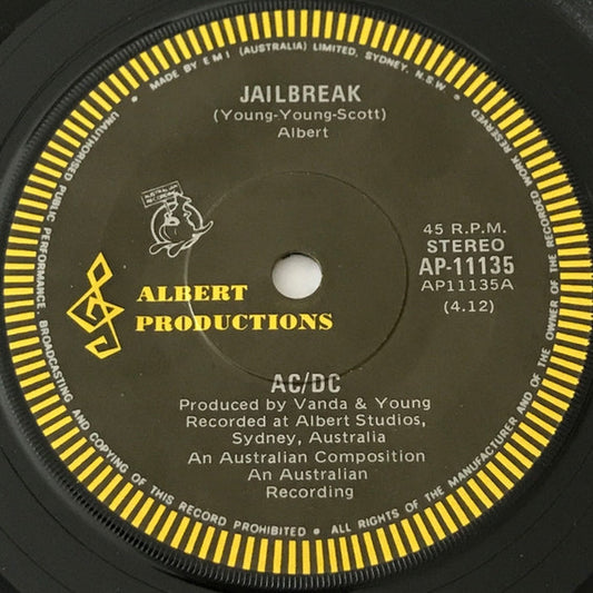 AC/DC – Jailbreak (VG+/Generic)