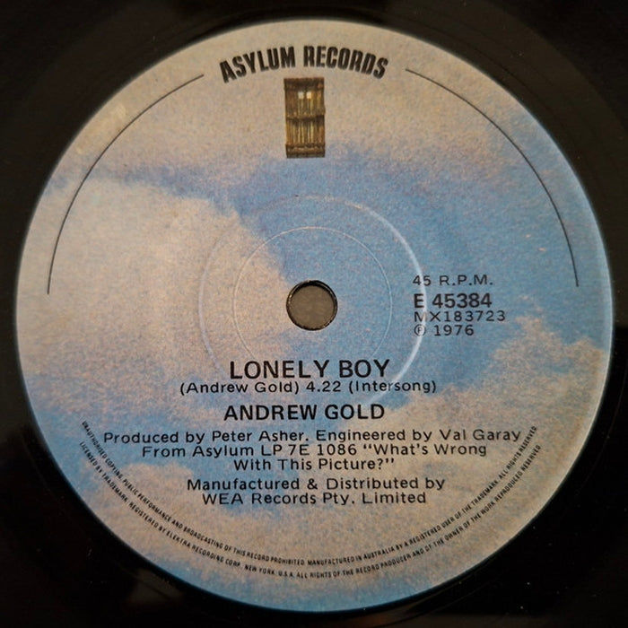 Andrew Gold – Lonely Boy (VG+/Generic)