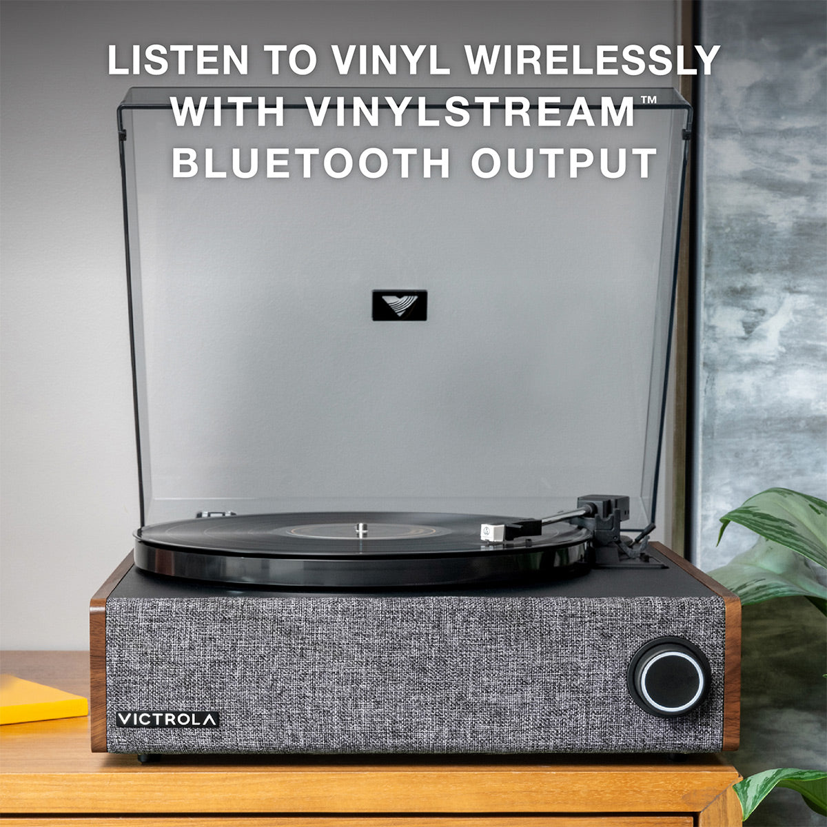 Eastwood LP Stereo Record Player with Bluetooth (Walnut)
