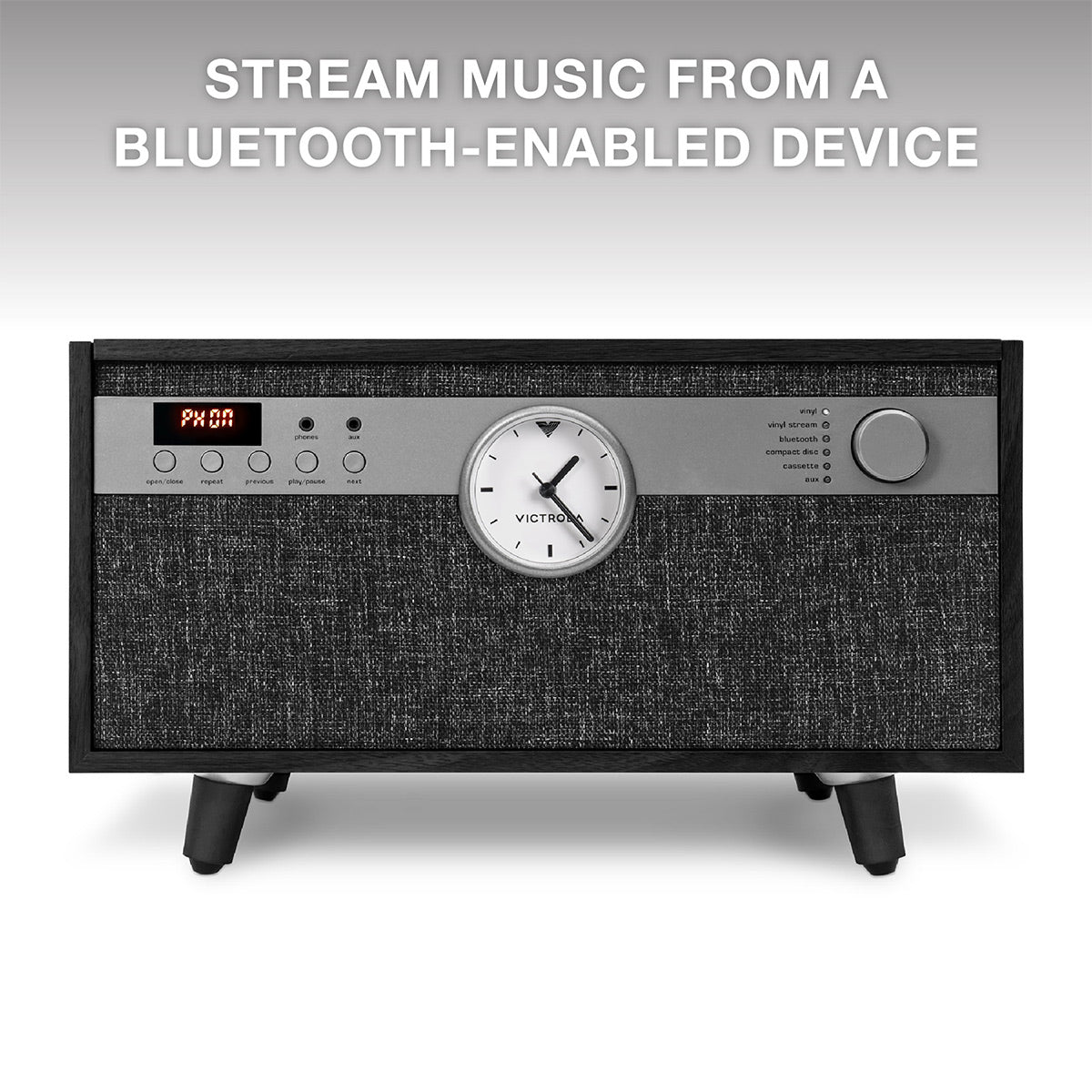 Victrola Century Signature+ 6-in-1 Music Center (Black)