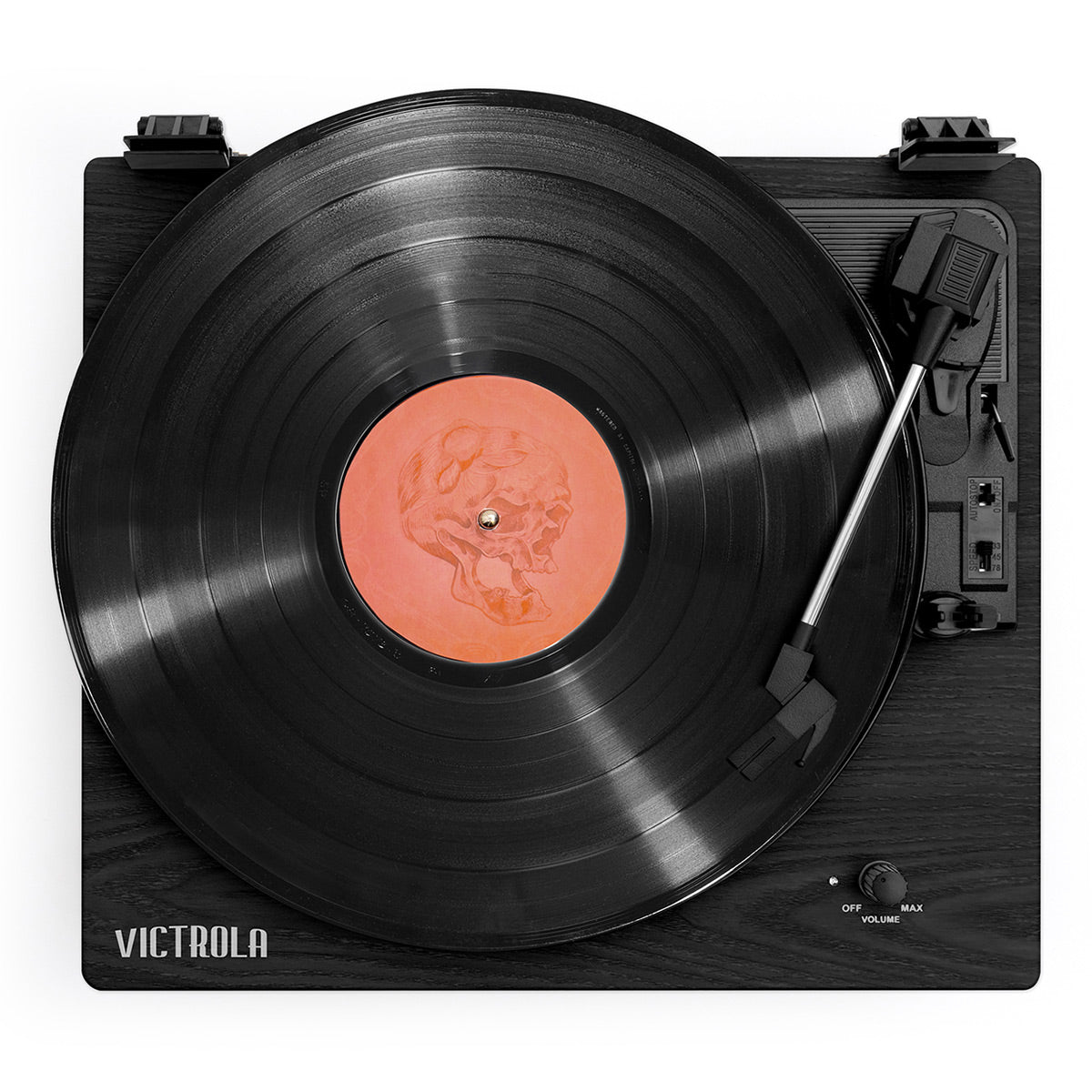 Montauk Bluetooth Turntable System with Bookshelf Speakers (Black)