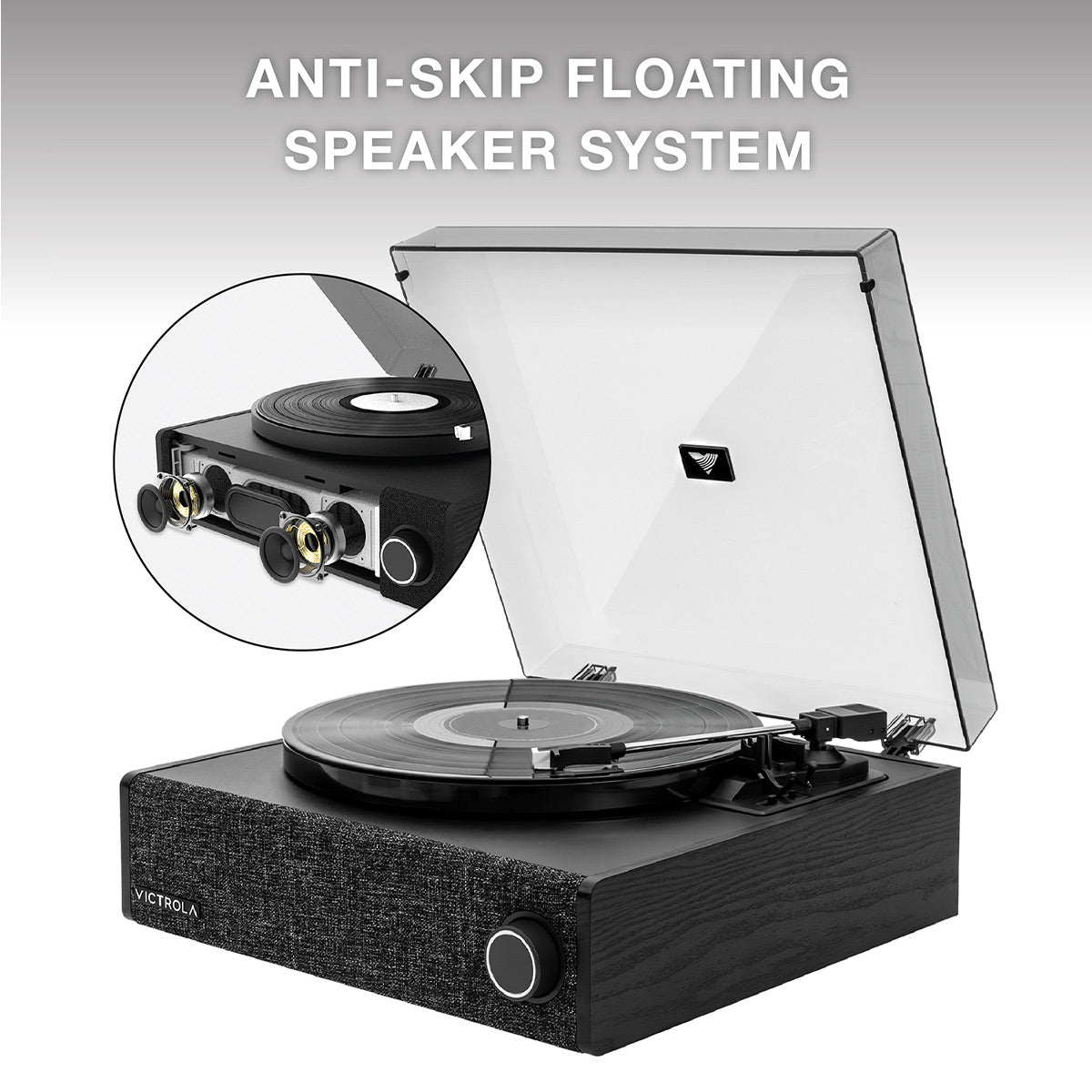 Eastwood LP Stereo Record Player with Bluetooth (Black)