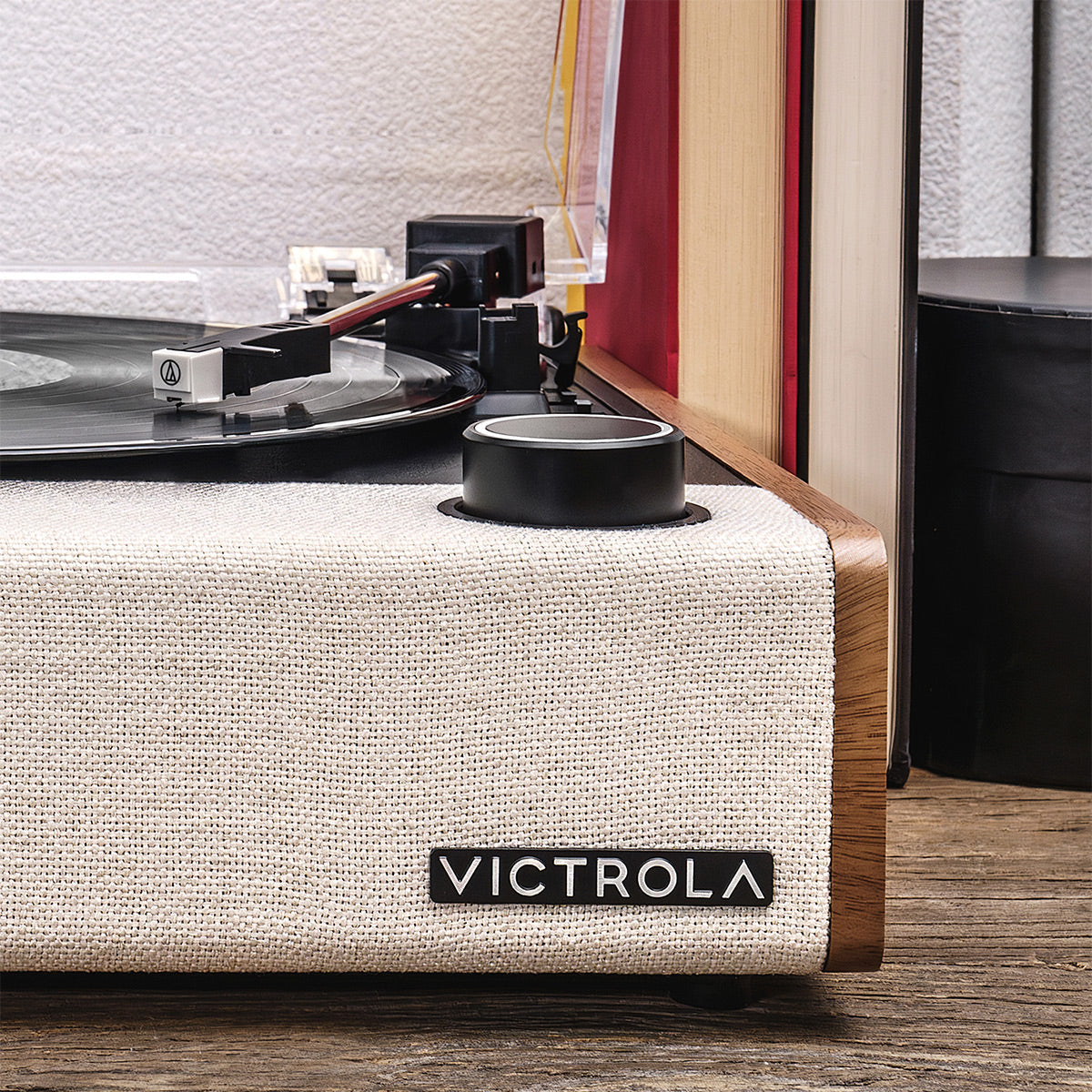 Eastwood II Bluetooth Turntable with Built-In Speakers (Oak)