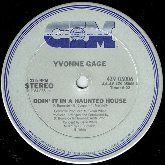 Yvonne Gage – Doin' It In A Haunted House (VG/Generic)