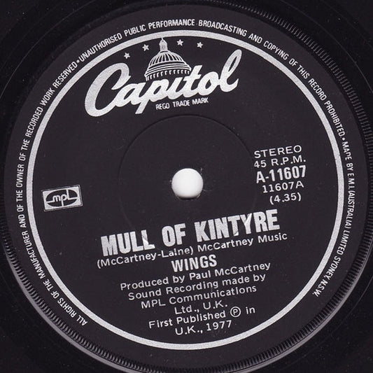 Wings – Mull Of Kintyre (E/Generic)