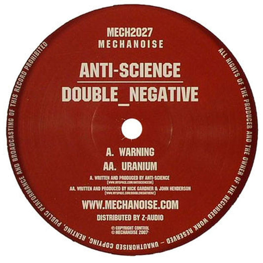 Anti-Science, Double_Negative – Warning / Uranium (VG+/Generic)