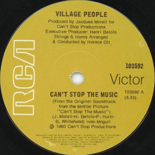 Village People – Can't Stop The Music (E/Generic)