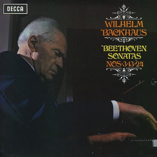 Wilhelm Backhaus, Ludwig Van Beethoven – Sonatas Nos∙3∙13∙24 (VG+/VG+)