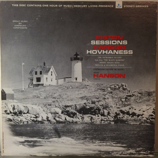 Walter Piston, Roger Sessions, Howard Hanson, Alan Hovhaness, Eastman-Rochester Orchestra – The Incredible Flutist / Suite From "The Black Maskers" / Merry Mount Suite / Prelude & Quadruple Fugue (VG+/VG+)