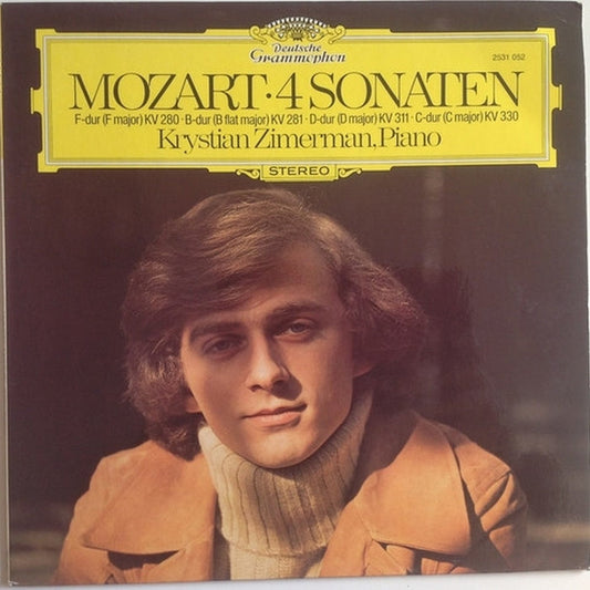 Wolfgang Amadeus Mozart, Krystian Zimerman – 4 Sonaten: F-dur KV 280 · B-dur KV 281 · D-dur KV 311 · C-dur KV 330 (VG+/VG+)