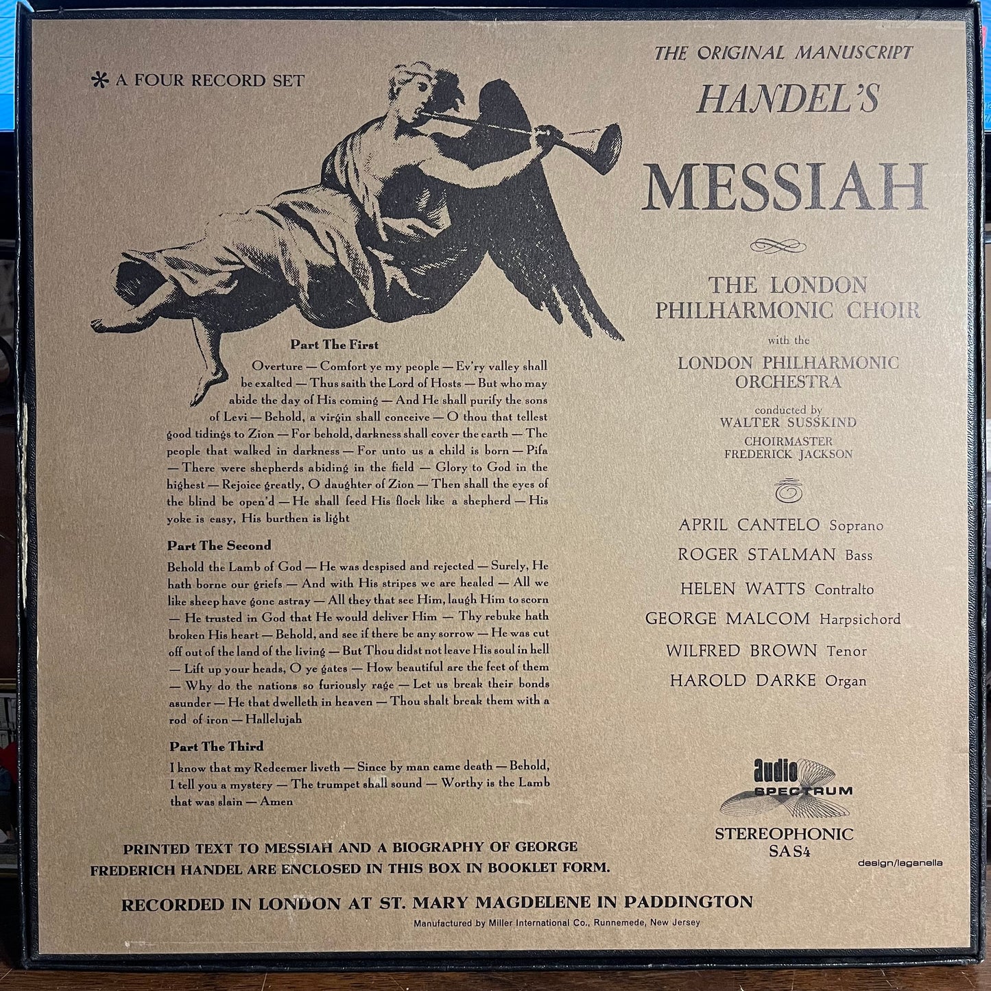 Handel's Messiah (The Original Manuscript) | Near Mint (NM) Near Mint (NM)