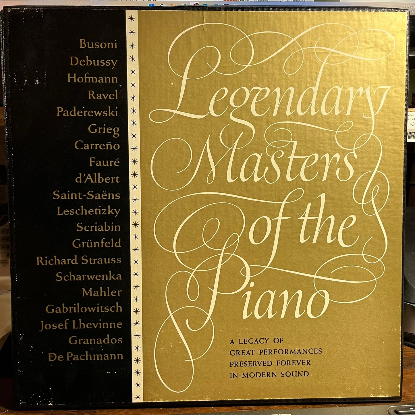 Legendary Masters Of The Piano (3xVINYL BOX) | Near Mint (NM) Excellent (EX)