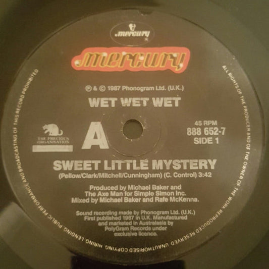 Wet Wet Wet – Sweet Little Mystery (E/Generic)