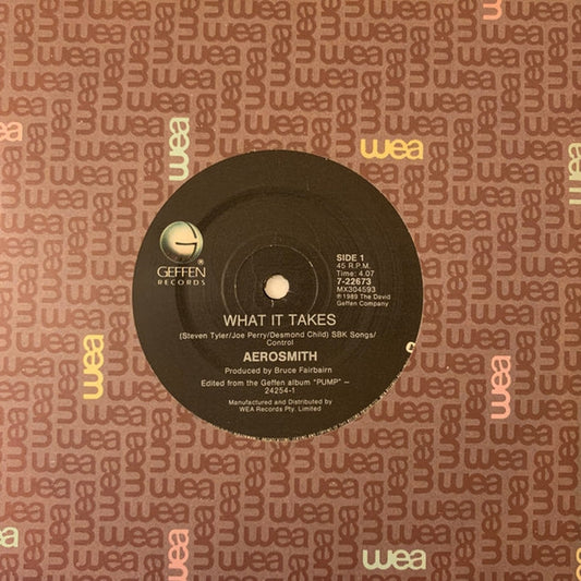 Aerosmith – What It Takes (VG+/Generic)