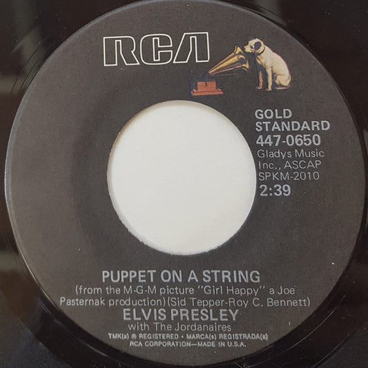 Elvis Presley – Puppet On A String / Wooden Heart (VG+/Generic)